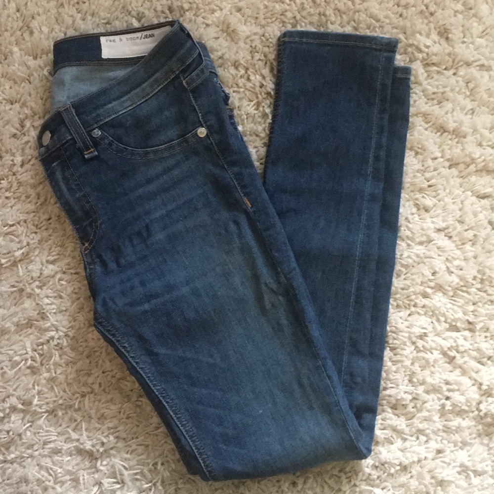 Rag & Bone Capri Jean in Rae wash - Picture 7 of 7